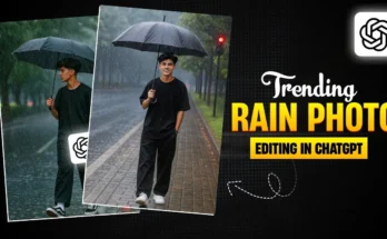 Trending Rain Photo Editing in ChatGPT